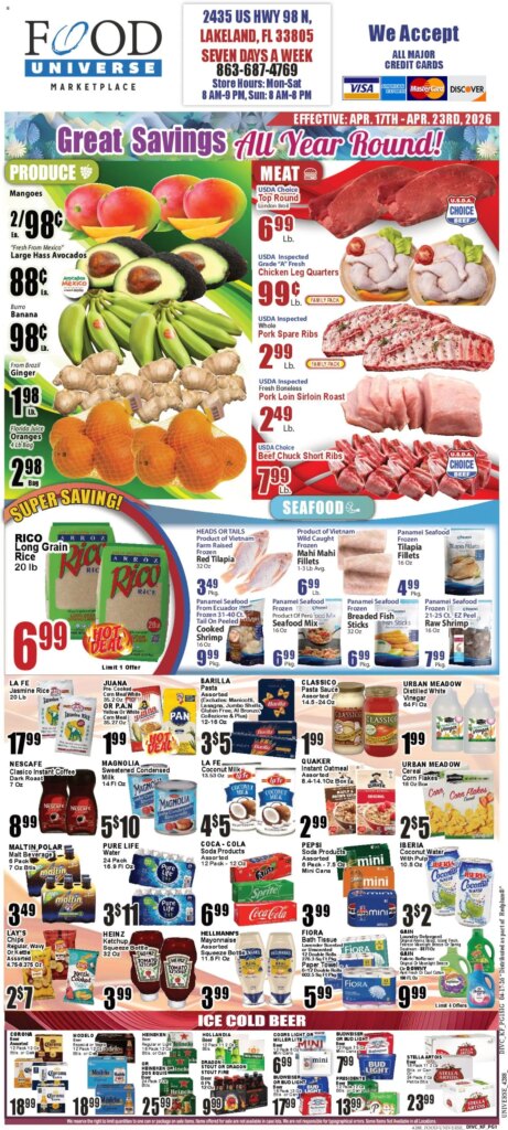 Food Universe Weekly Ad (04/17 - 04/23 2026) - Flyer 1 Food Universe Weekly Ad (04/17 – 04/23 2026) – Flyer