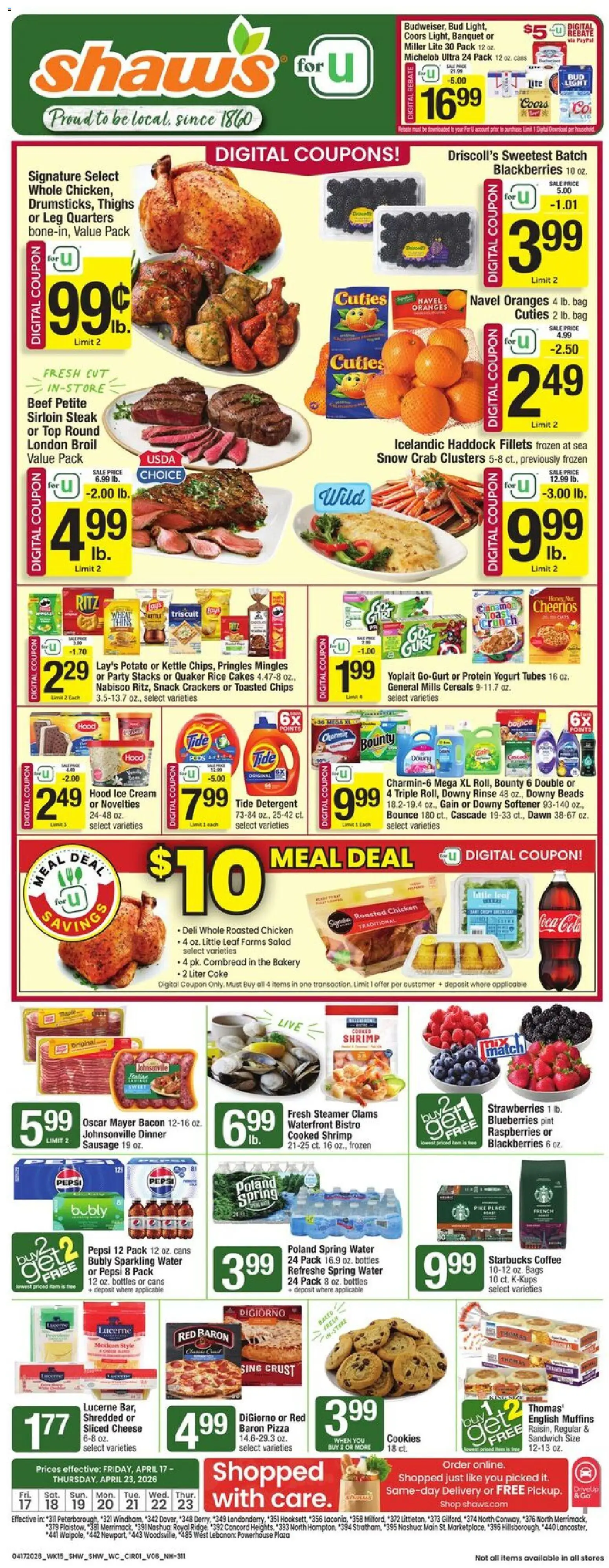 Shaw's Weekly Ad - NH (04/17 - 04/23 2026) - Flyer 1