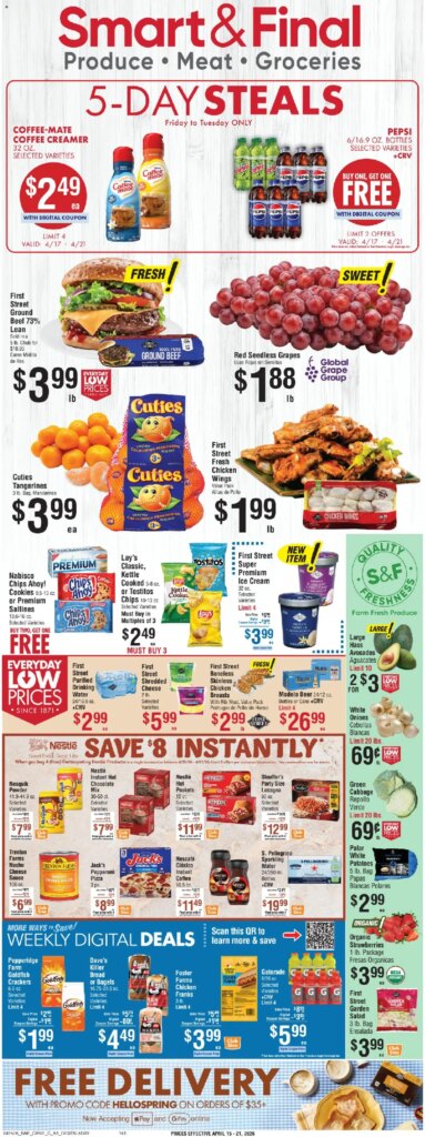 Smart & Final Weekly Ad – 5 Day A1 (04/17 – 04/21 2026) – Flyer