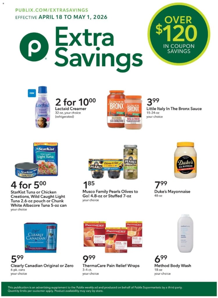 Publix Extra Savings (04/18 – 05/01 2026) – Flyer