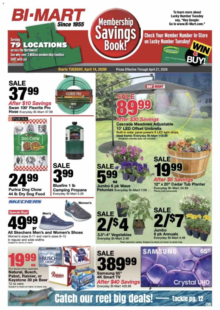 Bi-Mart Membership Savings Book (04/14 – 04/27 2026) – Flyer