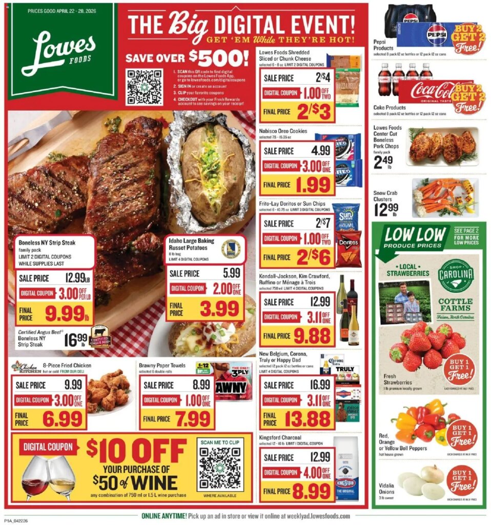 Lowes Foods Weekly Ad (04/22 – 04/28 2026) – Flyer