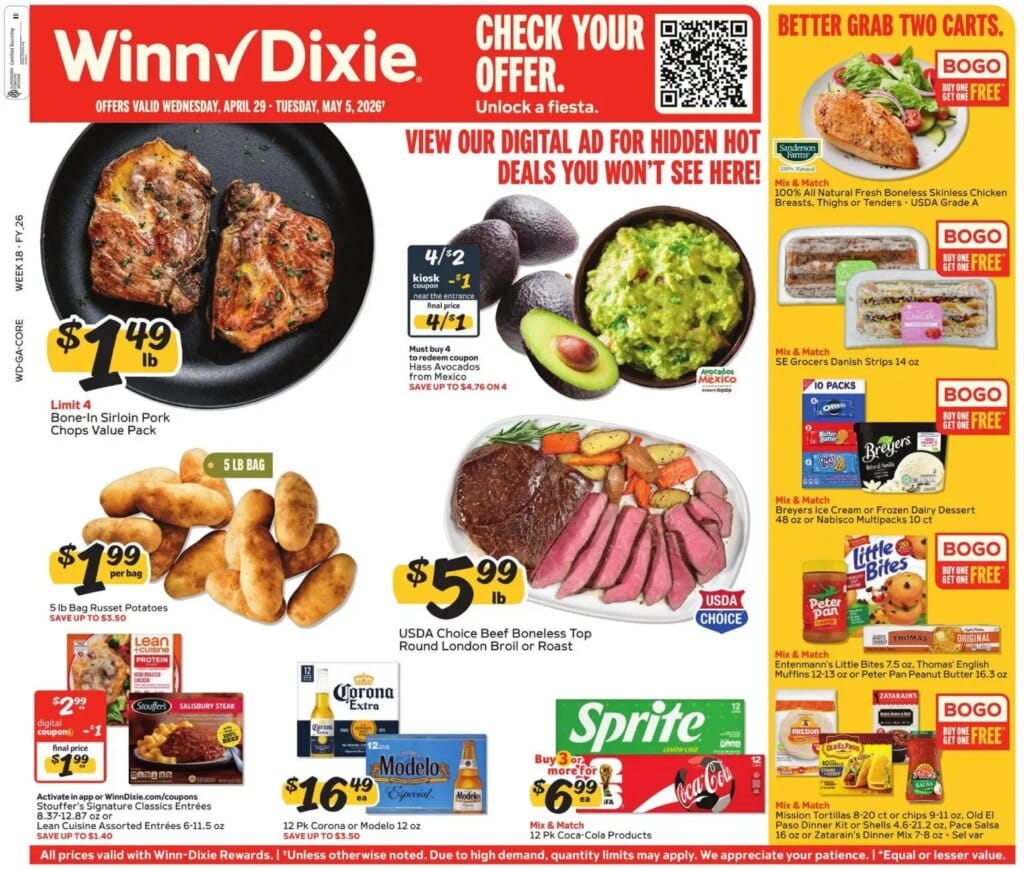 Winn Dixie Ad This Week: Hot Deals April 29 to May 5 2026!