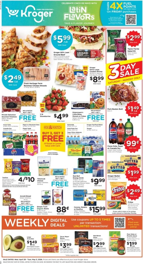 Kroger Weekly Ad This Week April 29 to May 5 2026 – Must-See Savings!