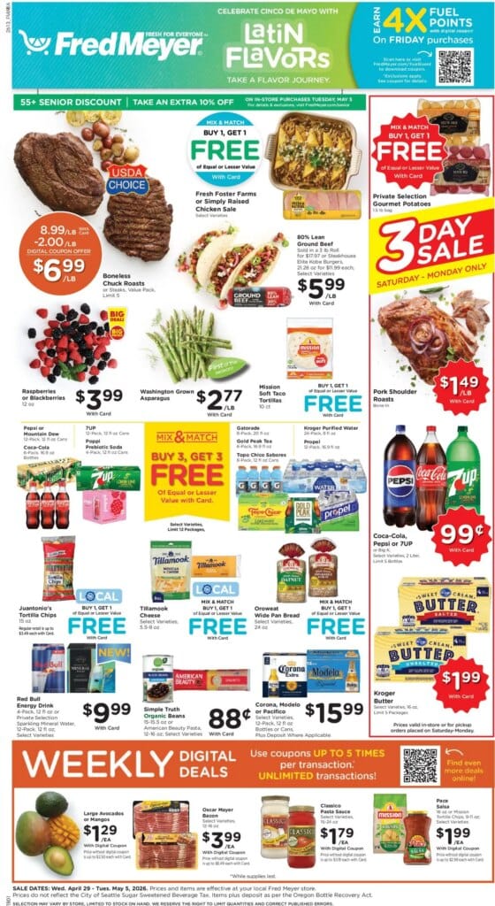 Fred Meyer Ad This Week April 29 to May 5 2026 – Unbeatable Specials!