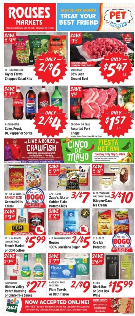 Rouses Weekly Ad This Week: Hot Deals for April 29 to May 5 2026