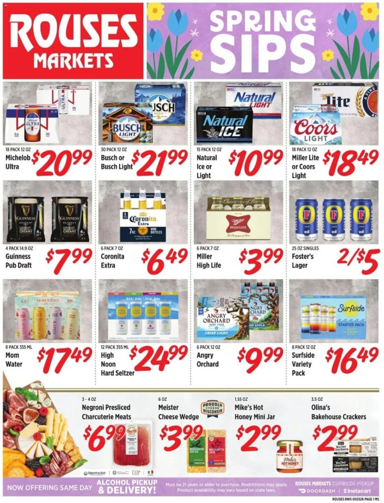 Rouses Beer Deals This Week April 29 to May 5 2026 – Limited Time Flyer