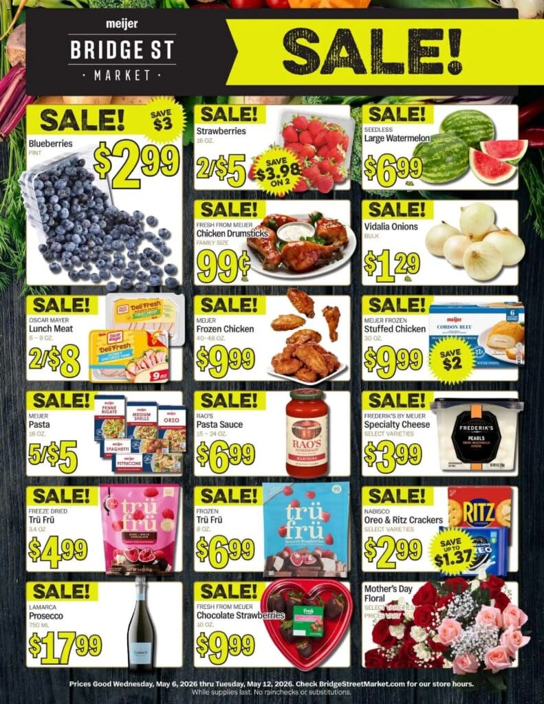 Meijer Bridge Street Market Ad This Week April 29 to May 5 2026