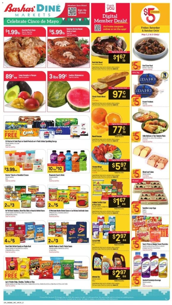 Basha’s Dine Special Offers This Week April 29 to May 5 2026