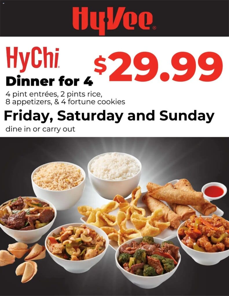 HyVee HyChi Dinner for Four This Week April 29 to May 5 2026 – Top Specials
