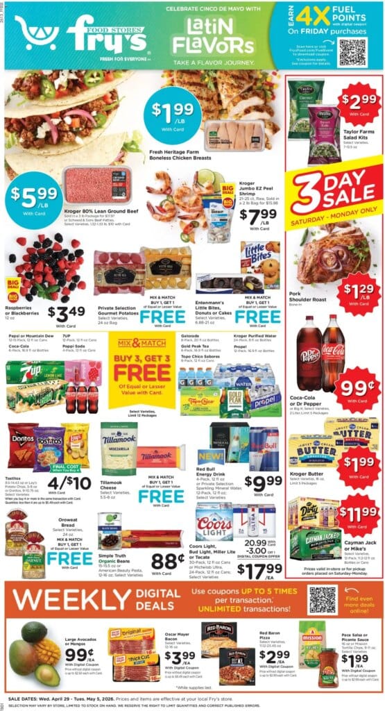 Fry’s Food Weekly Ad This Week April 29 to May 5 2026 – Exciting Savings Await