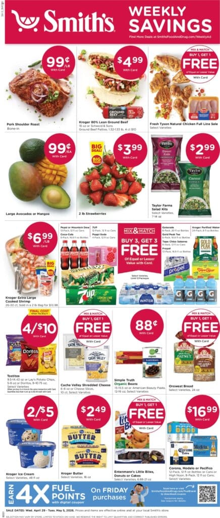 Smith’s Weekly Ad This Week: Unmissable Deals for April 29 to May 5 2026
