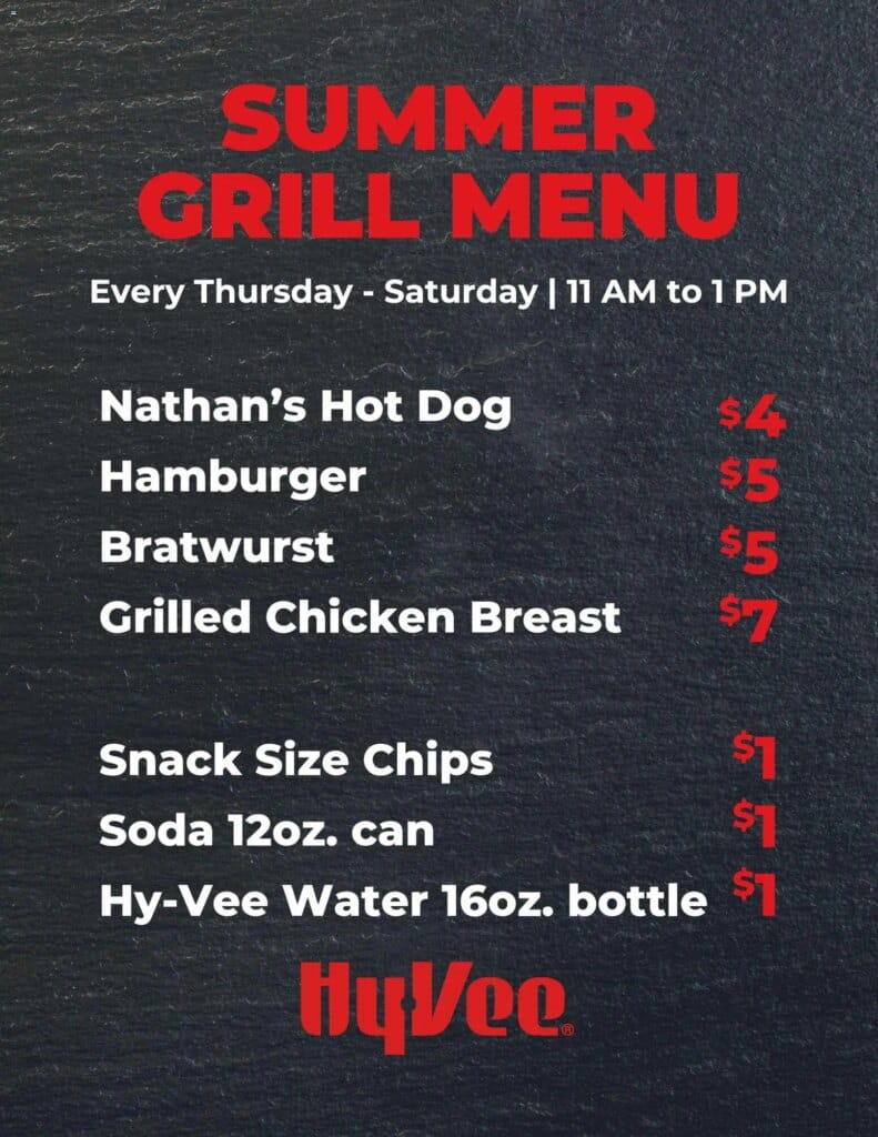 HyVee Summer Grill Out Menu Offers This Week April 29 to May 5 2026