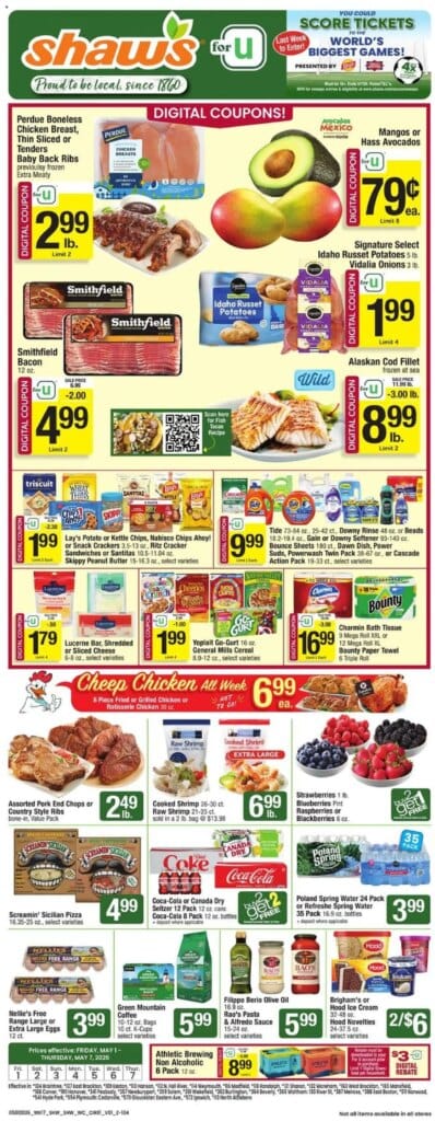 Shaw’s Specials This Week April 29 to May 5 2026 – Don’t Miss Out!