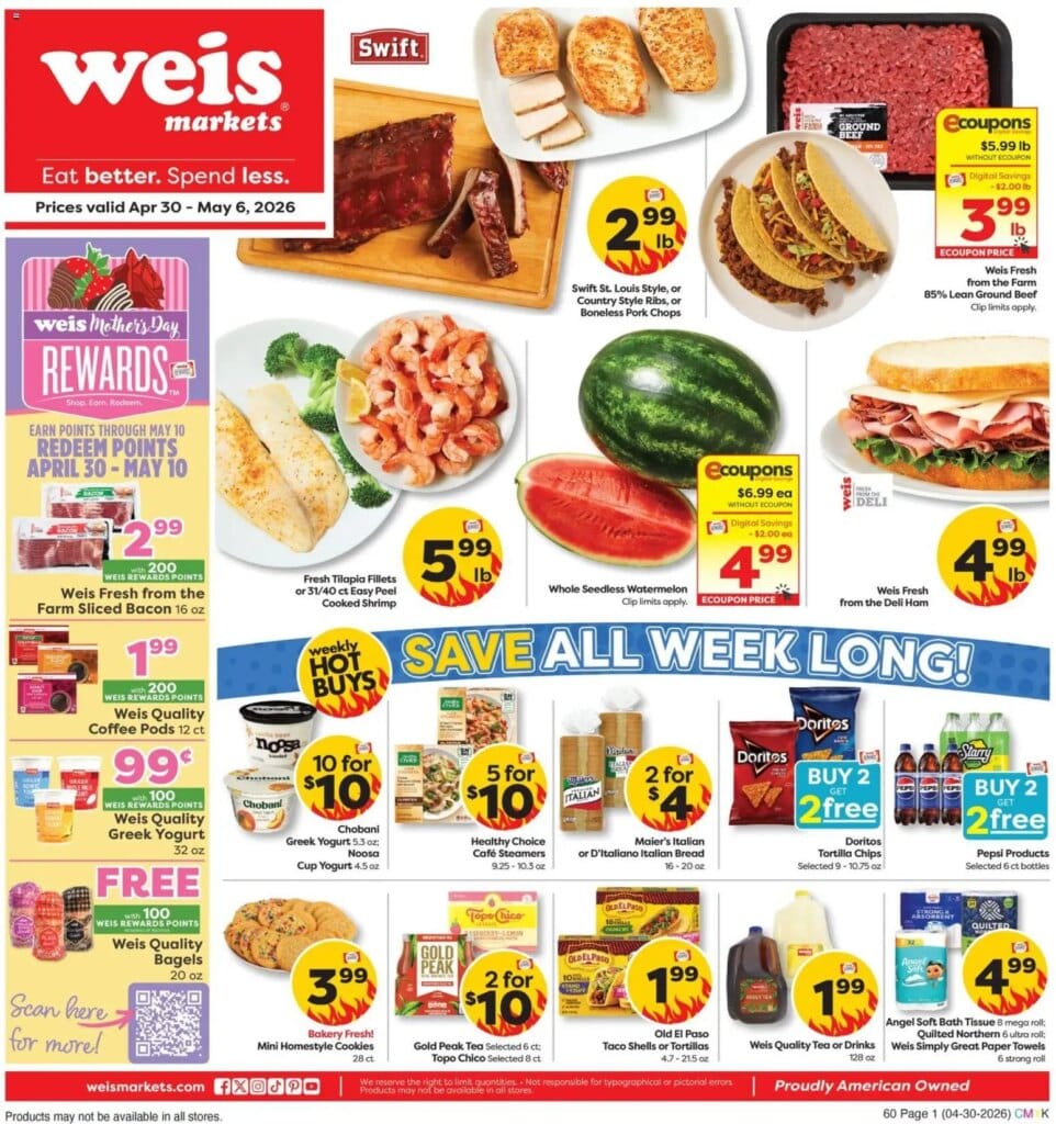 Weis Weekly Circular Deals This Week April 29 to May 5 2026