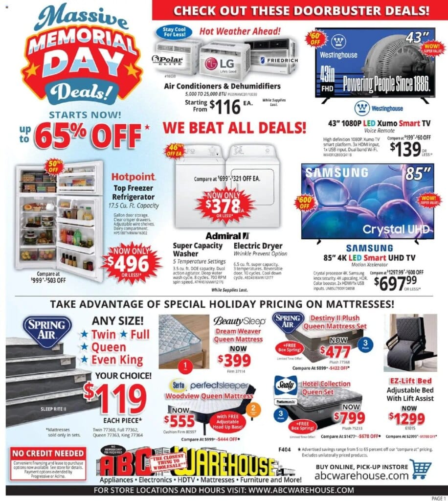 ABC Warehouse Weekly Ad This Week May 3 to May 9 2026 – Hot Specials! 8 ABC Warehouse Weekly Ad This Week May 3 to May 9 2026 – Hot Specials!