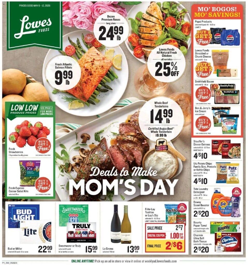 Lowes Foods Weekly Ad This Week May 6 to May 12 2026 – Top Deals Await!