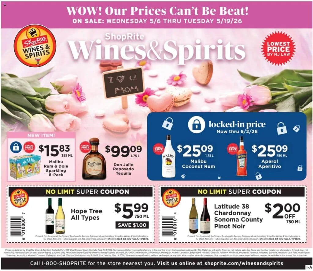 ShopRite Wine & Spirits Specials This Week May 6 to May 19 2026 2 ShopRite Wine & Spirits Specials This Week May 6 to May 19 2026