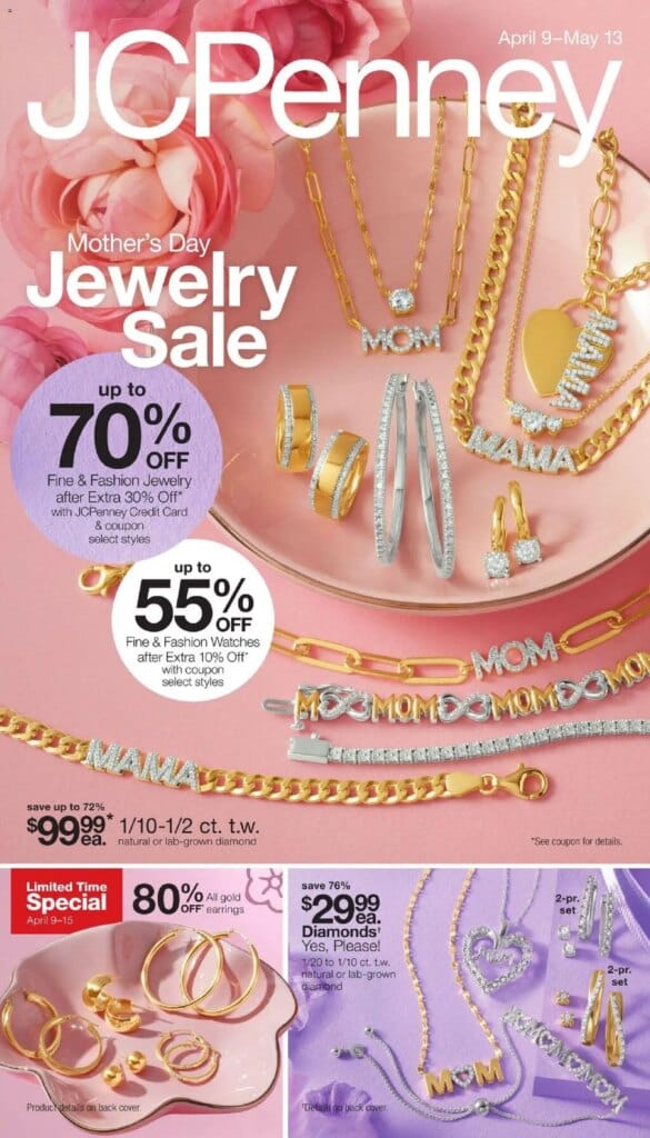JCPenney Mother’s Day Jewelry Sale This Week April 9 to May 13 2026