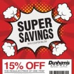 Dunham’s Sports Coupon This Week: Hot Deals March 6 to March 6 2026