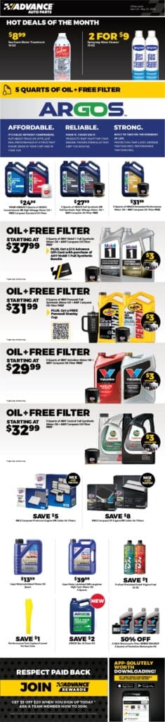 Advance Auto Parts Savings This Week April 26 to May 23 2026