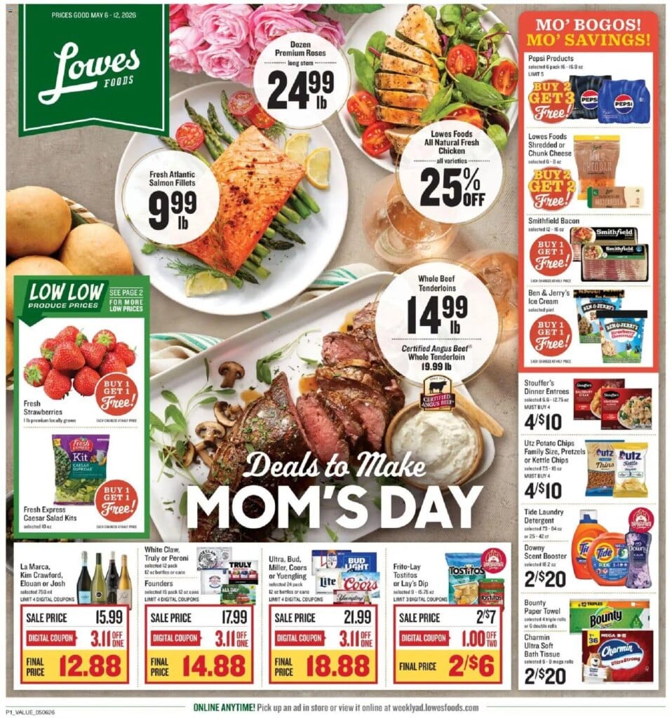 Lowes Foods Weekly Ad This Week May 6 to May 12 2026 – Great Savings Await!