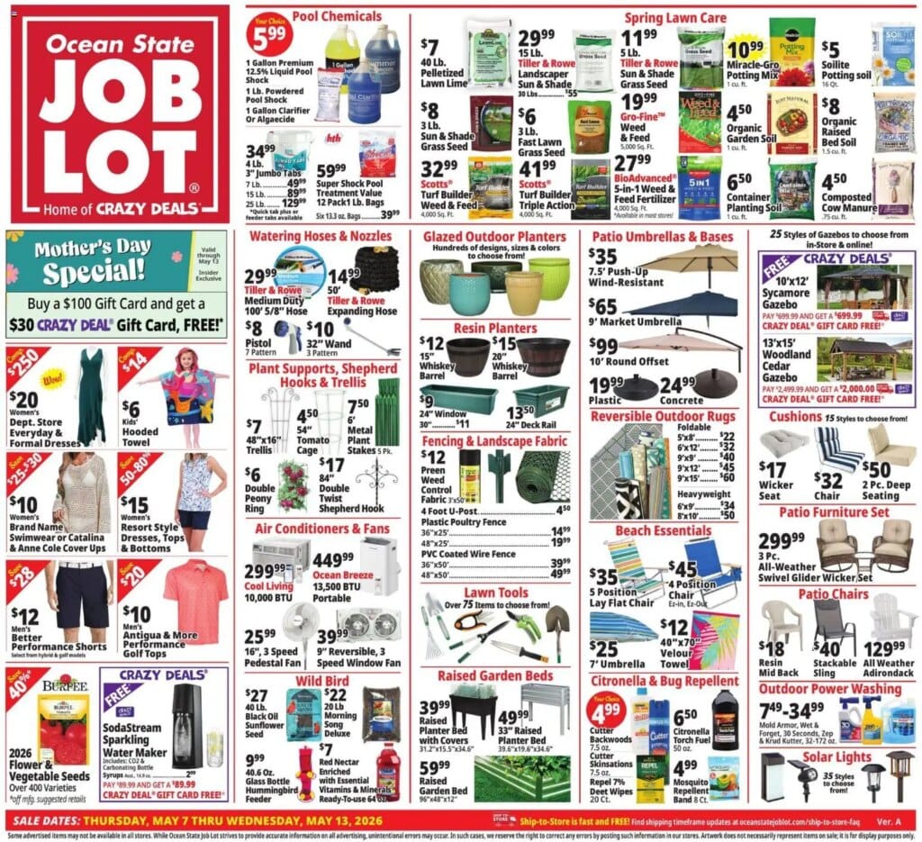 Ocean State Job Lot Weekly Ad This Week: Exciting Offers May 7 to May 13 2026