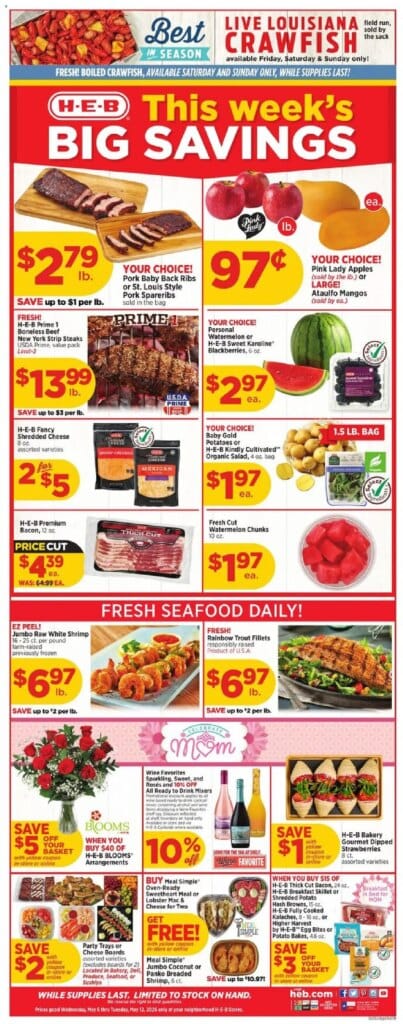 H-E-B Weekly Ad This Week: May 6 to May 12 2026 Savings Unleashed!