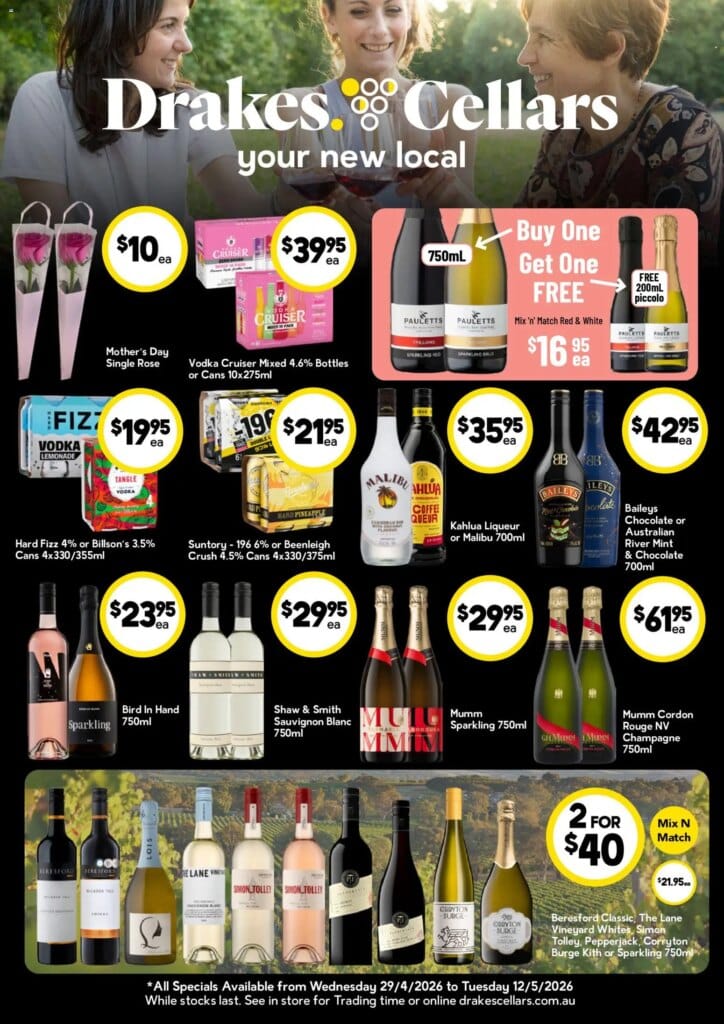 Drakes Cellars Weekly Specials Catalogue This Week: Amazing Deals April 29 2026 1 Drakes Cellars Weekly Specials Catalogue This Week: Amazing Deals April 29 2026
