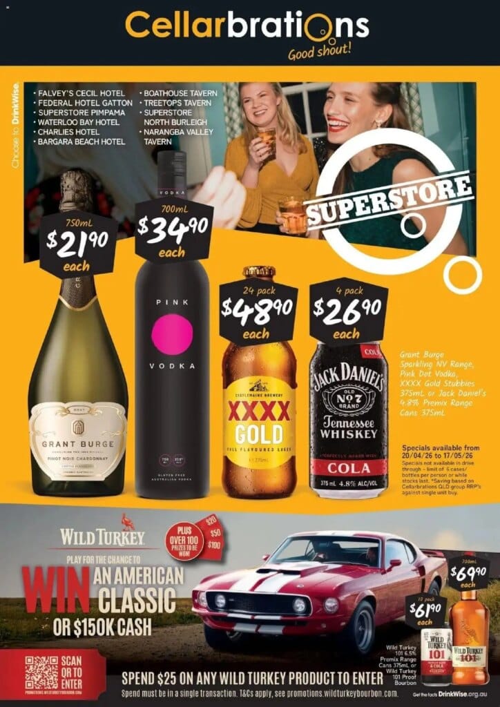 Cellarbrations – Good Shout! QLD SS 20/04: Specials Begin April 20 2026