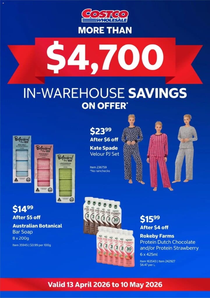 Costco In-warehouse savings: Catalogue This Week, April 13 2026 Deals!