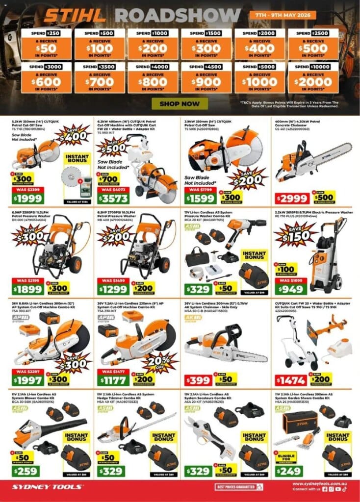 Sydney Tools Catalogue This Week: Unbeatable Deals for May 7 2026! 8 Sydney Tools Catalogue This Week: Unbeatable Deals for May 7 2026!