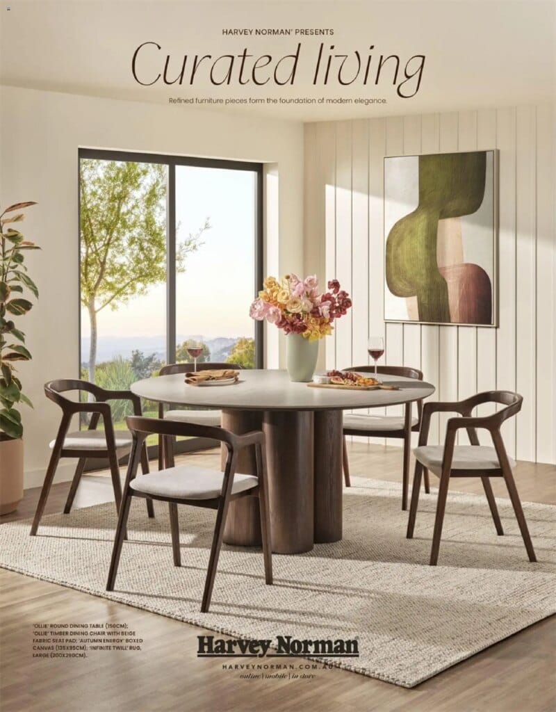 Harvey Norman Furniture & Bedding – Curated Living Specials April 20 2026