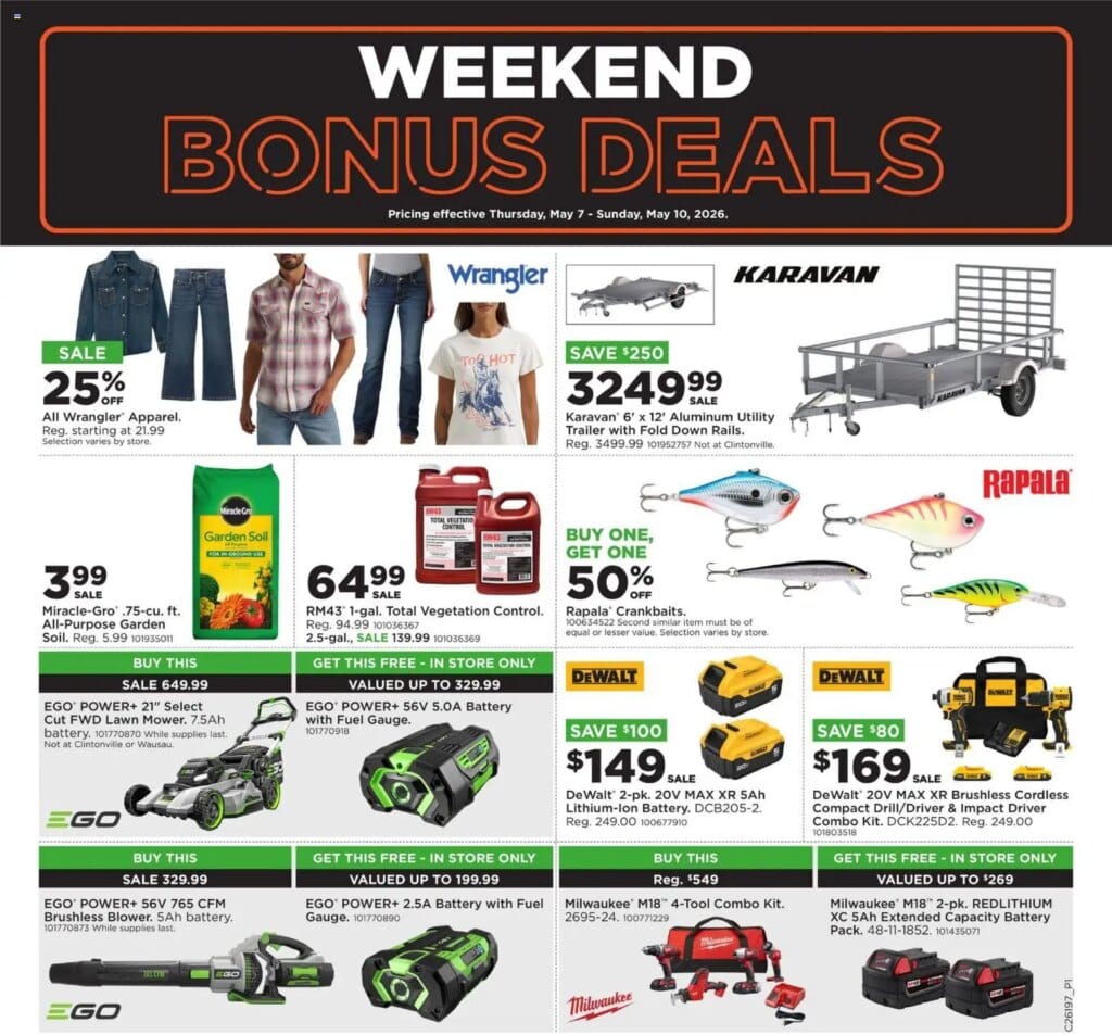 Mills Fleet Farm Weekend Ad This Week: Amazing Deals May 7 to May 10 2026