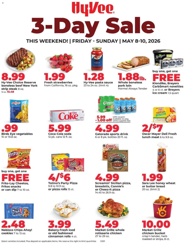 HyVee Special Sales This Week: May 8 to May 10 2026 Deals Await!