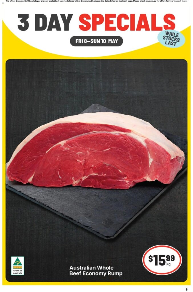3 Day Specials QLD: Amazing Offers in IGA Catalogue This Week - May 8 2026 3 3 Day Specials QLD: Amazing Offers in IGA Catalogue This Week – May 8 2026