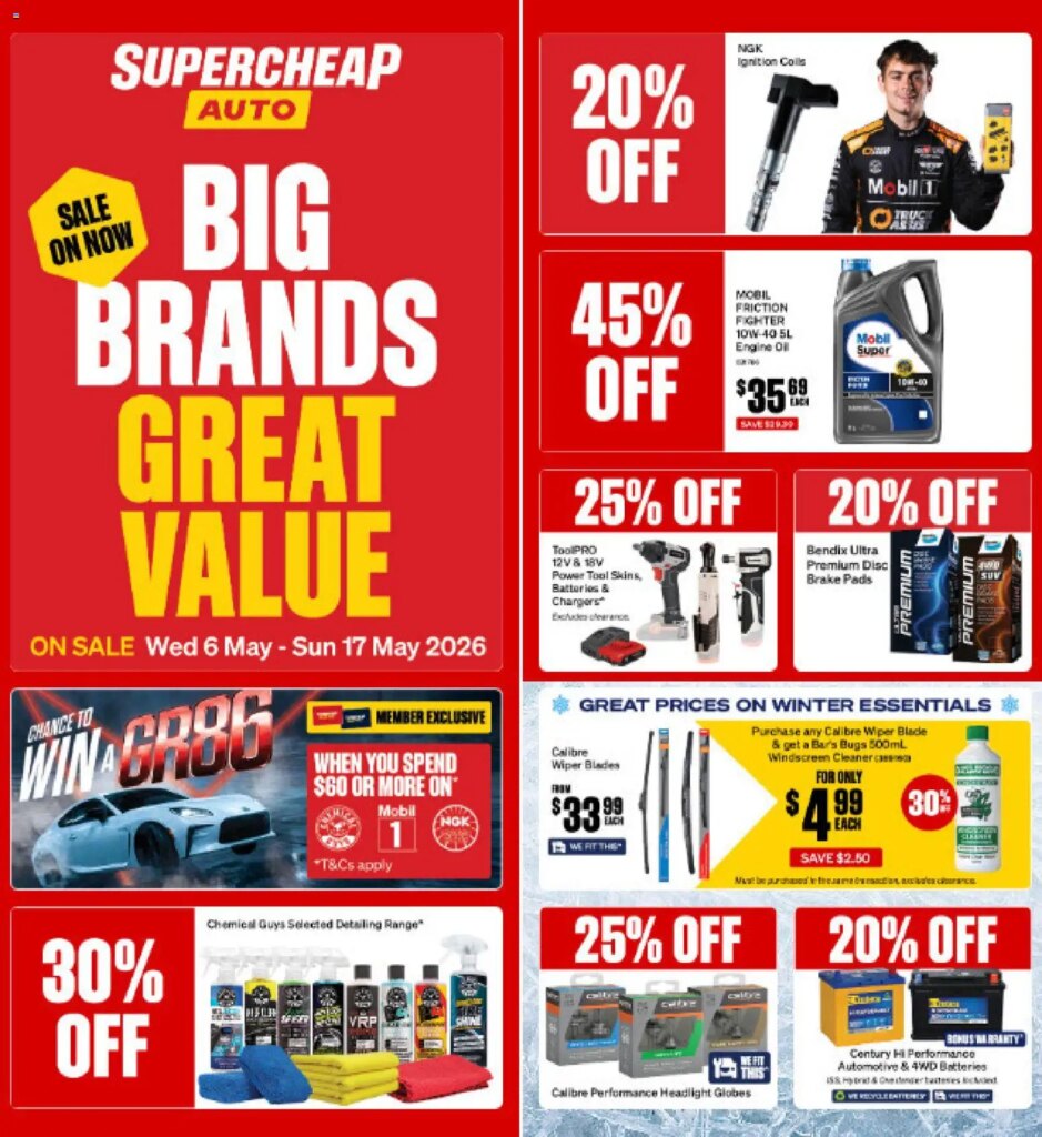 Supercheap Auto Catalogue This Week: May 8 Deals and Specials!