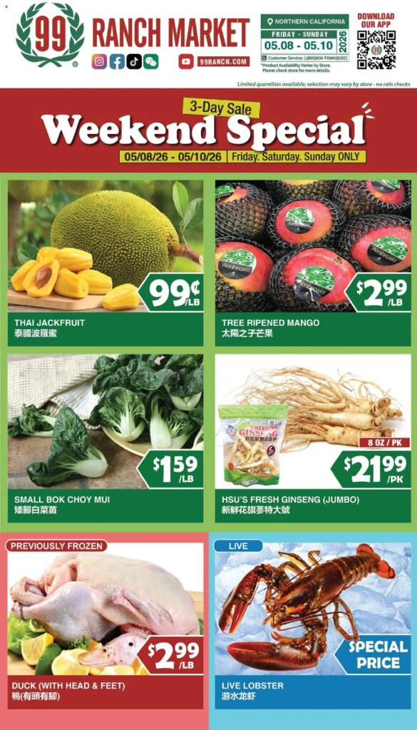 99 Ranch Market Weekend Specials May 8 to May 14 2026 – Don’t Miss Out!