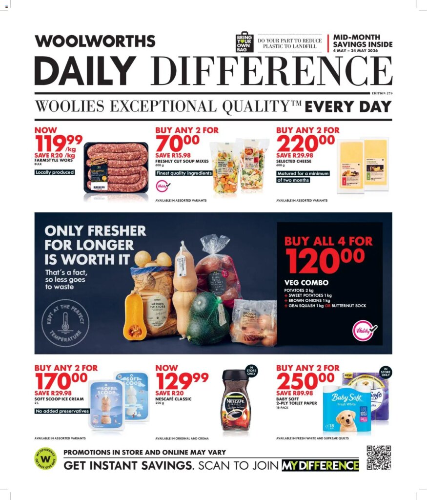 Woolworths Daily Difference – KwaZulu-Natal: Specials This Week 04 May 2026