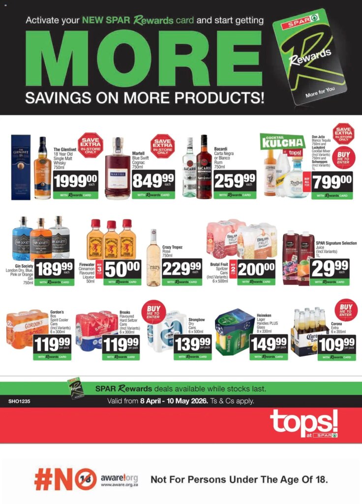Unmissable Tops at Spar Specials from 08 April 2026 – Special This Week!