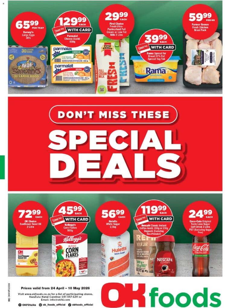 OK Foods – Kwazulu Natal – Specials on 24 April 2026: Amazing Deals Await!