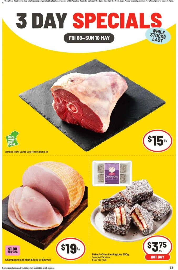 Massive Deals This Week: 3 Day Specials WA IGA Catalogue May 8 2026 9 Massive Deals This Week: 3 Day Specials WA IGA Catalogue May 8 2026