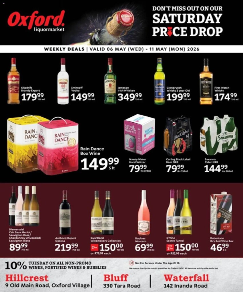 Get Ready for Oxford Freshmarket Liquormarket Deals on 06 May 2026!