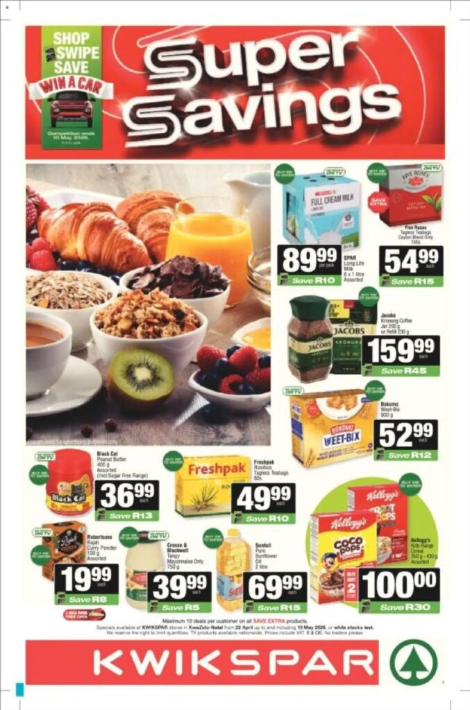 KWIKSPAR KwaZulu-Natal Weekly Specials: Grab Your Deals From 22 April 2026!