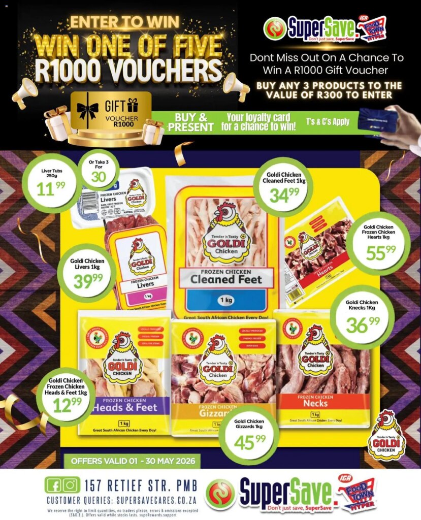 Unmissable Specials at Super Save Goldi Chicken Deals – 1 May 2026