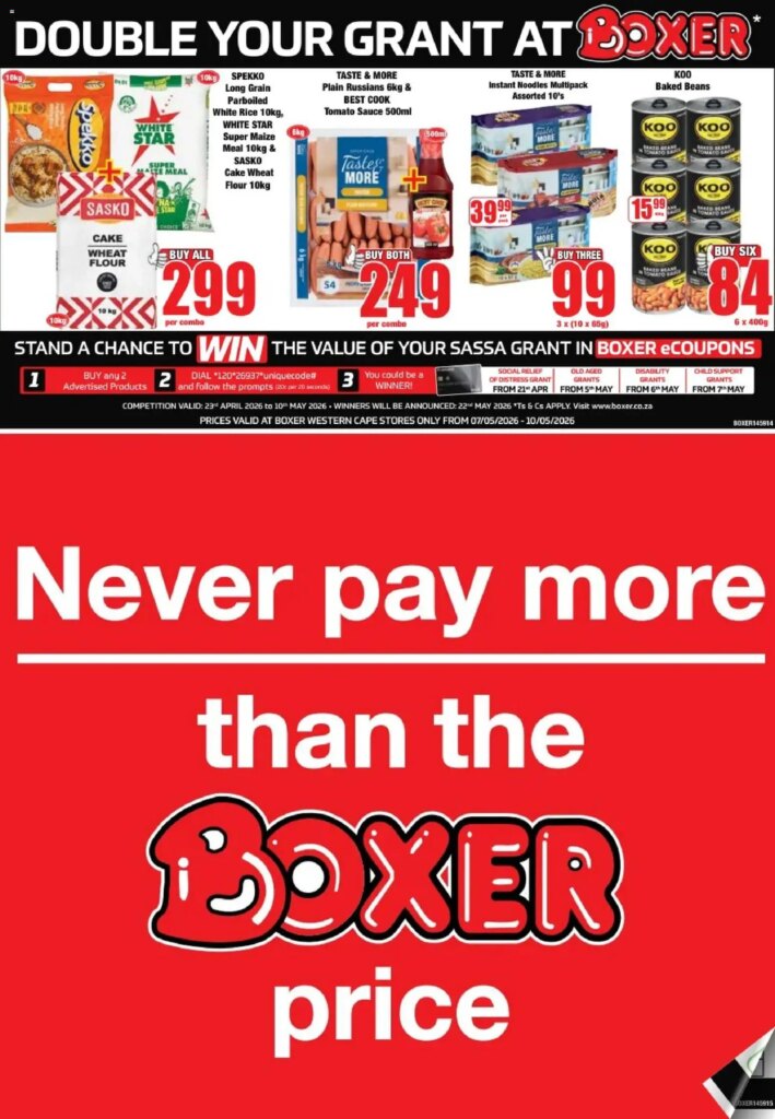 Boxer – Western Cape – Weekly Specials This Week: 07 May 2026 Savings Inside!