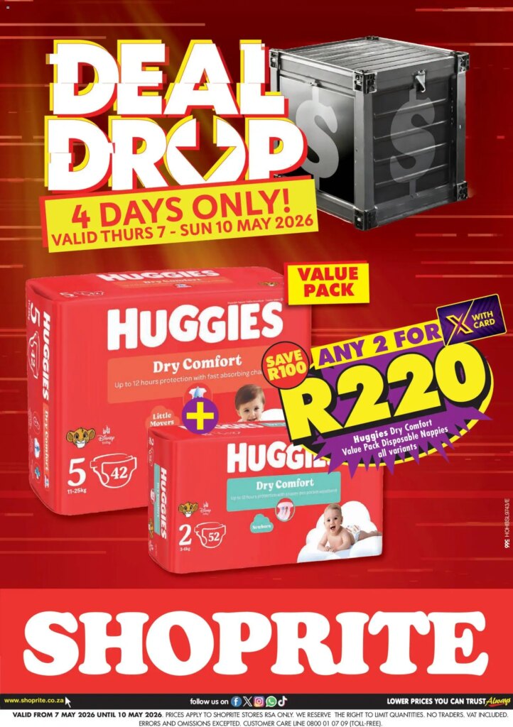 Shoprite Huggies Deal Drop: Special This Week 07 May 2026