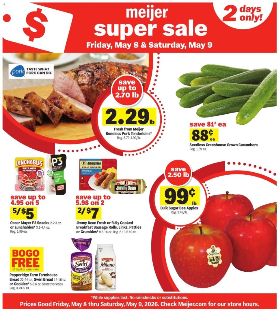 Meijer Super Sale This Week: Best Offers May 8 to May 9 2026