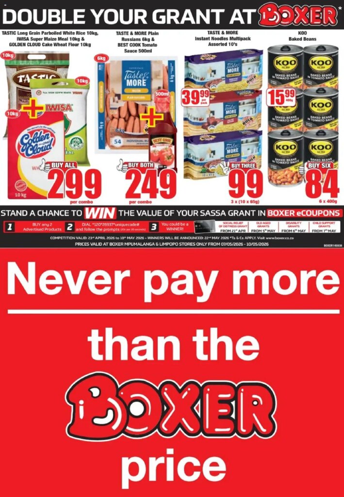Boxer Limpopo, Mpumalanga – Special This Week: 07 May 2026 Savings!