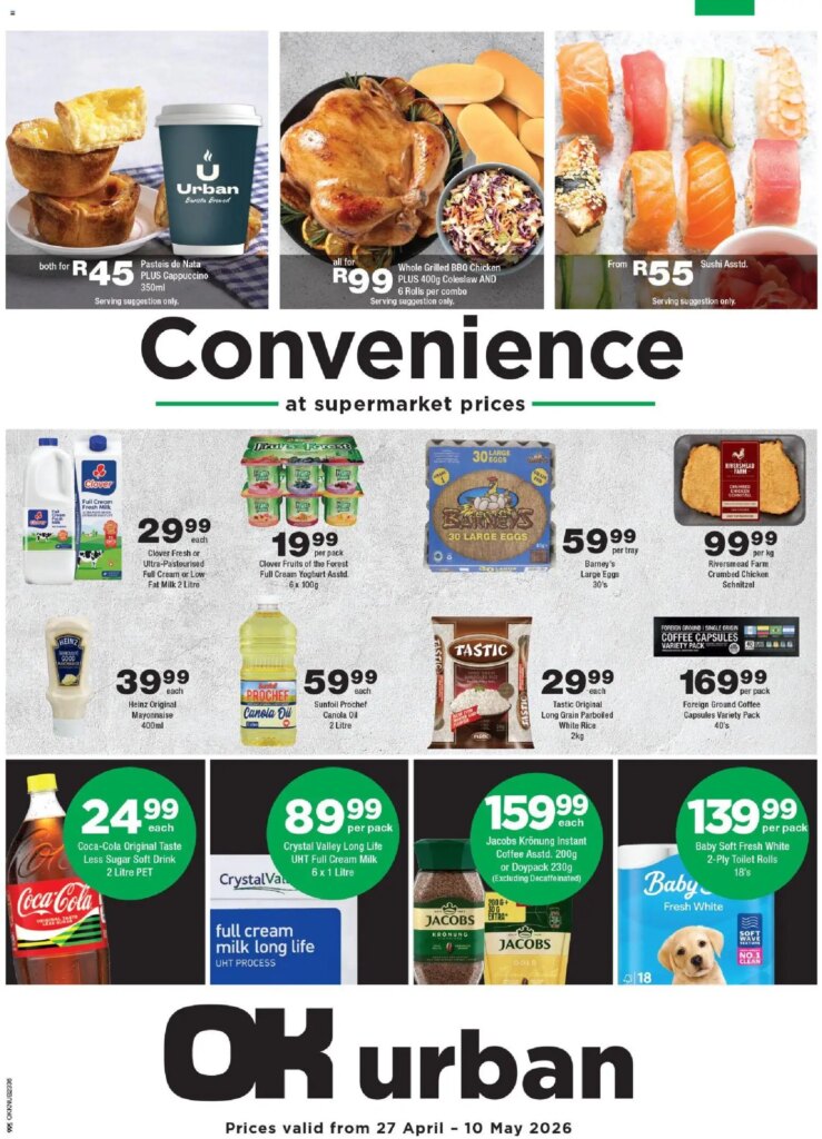 Unmissable Offers at OK Foods - Kwazulu Natal - OK Urban from 27 April 2026! 5 Unmissable Offers at OK Foods – Kwazulu Natal – OK Urban from 27 April 2026!